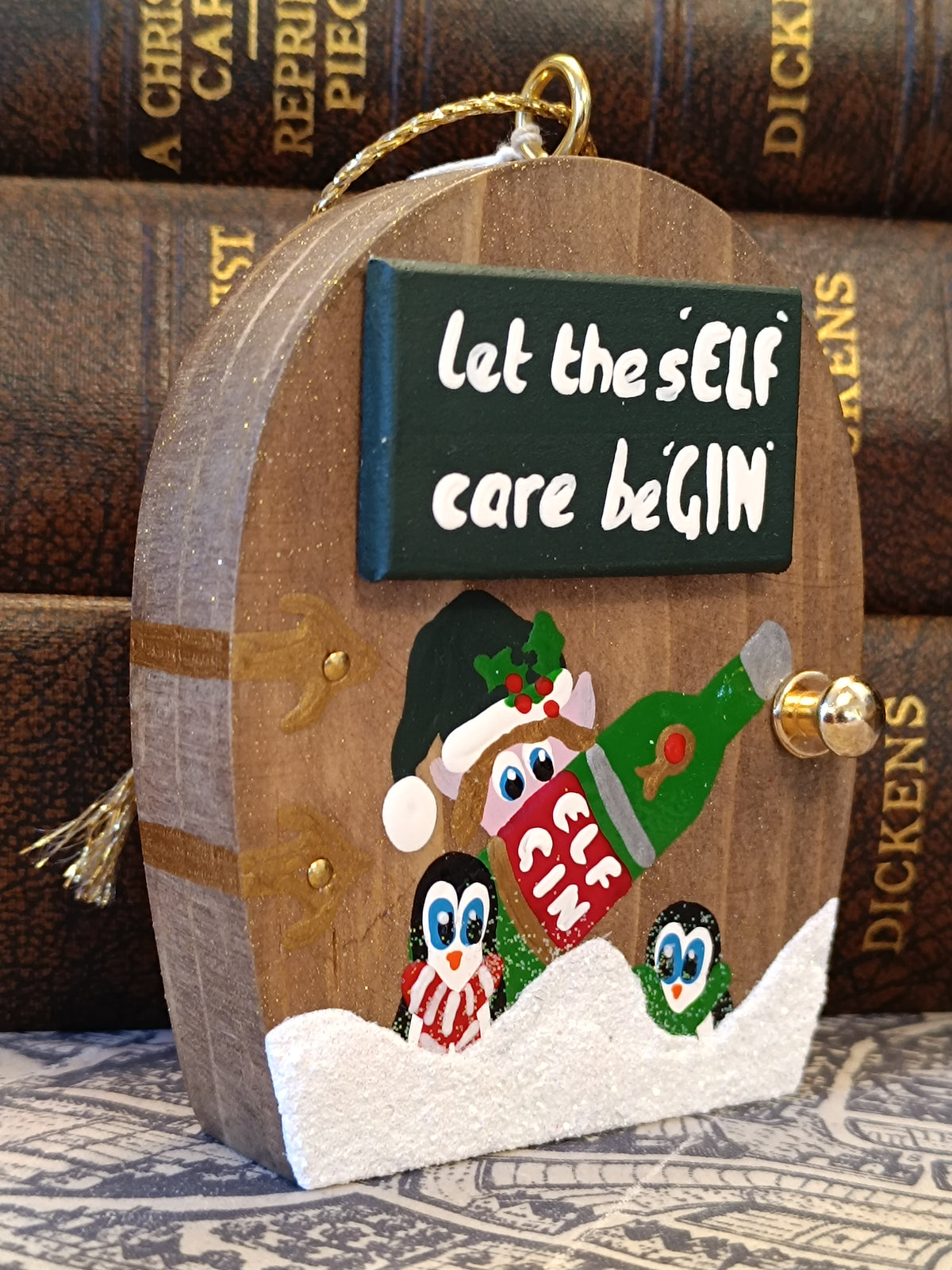 Premium Rustic Wooden Hand-crafted Christmas Tree Decoration Gift Made In Yorkshire