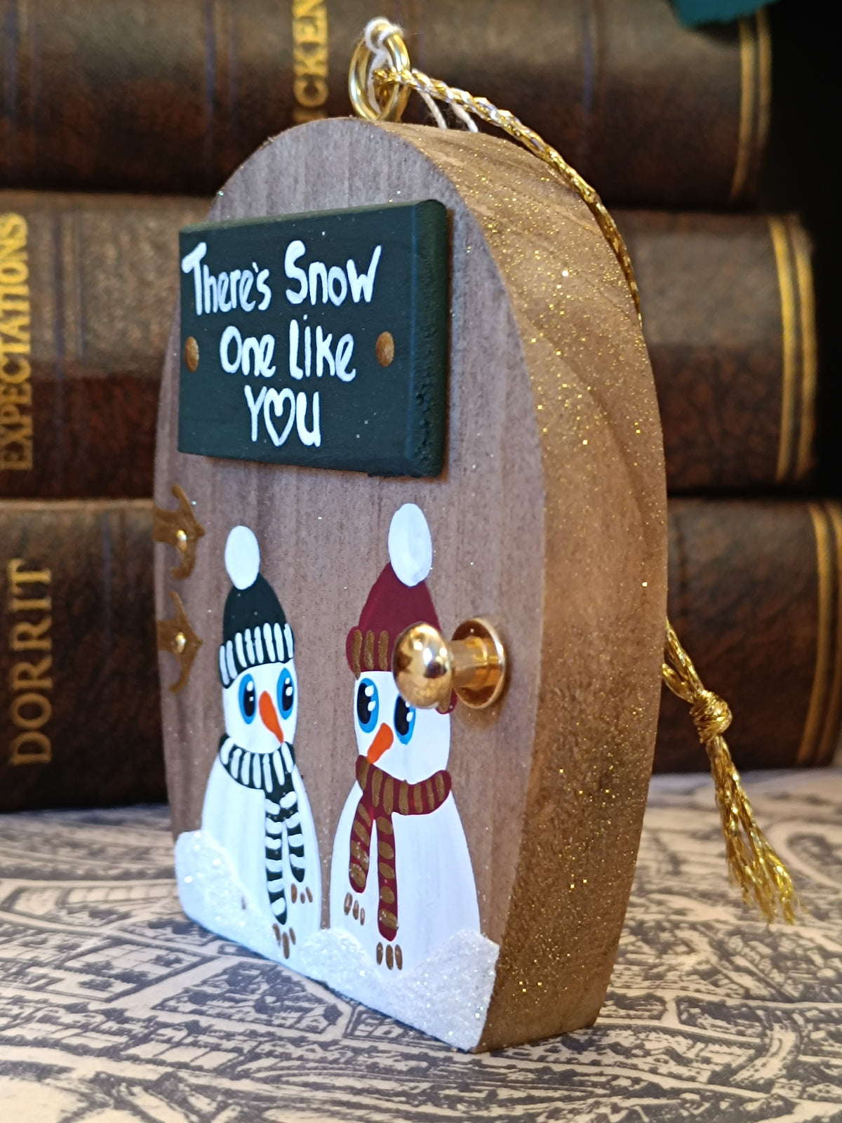 Premium Rustic Wooden Hand-crafted Christmas Tree Decoration Gift Made In Yorkshire