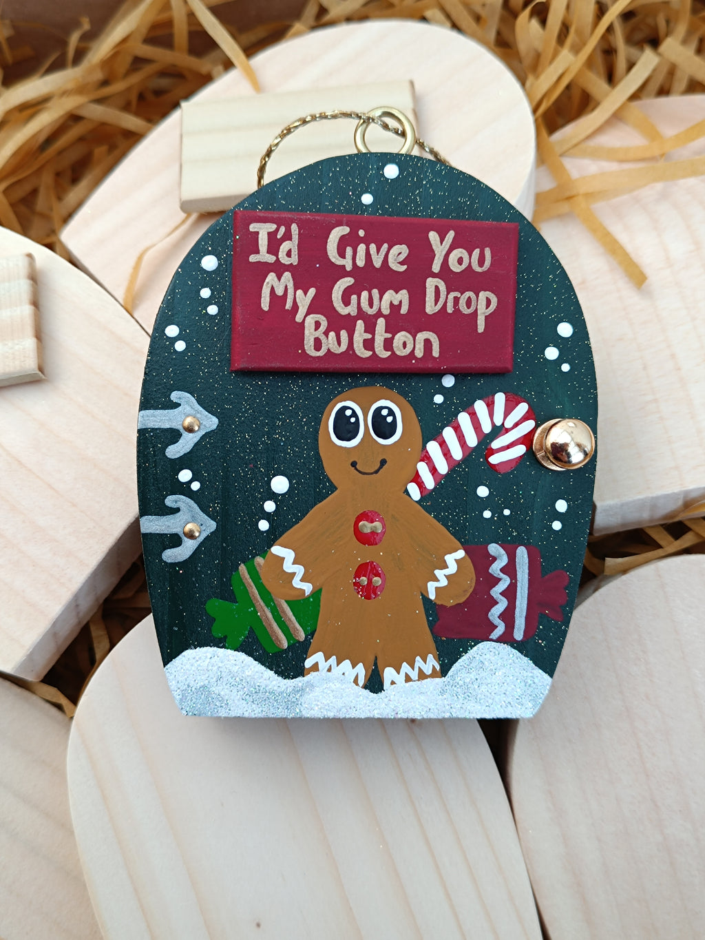 Premium Rustic Wooden Hand-crafted Christmas Tree Decoration Gift Made In Yorkshire